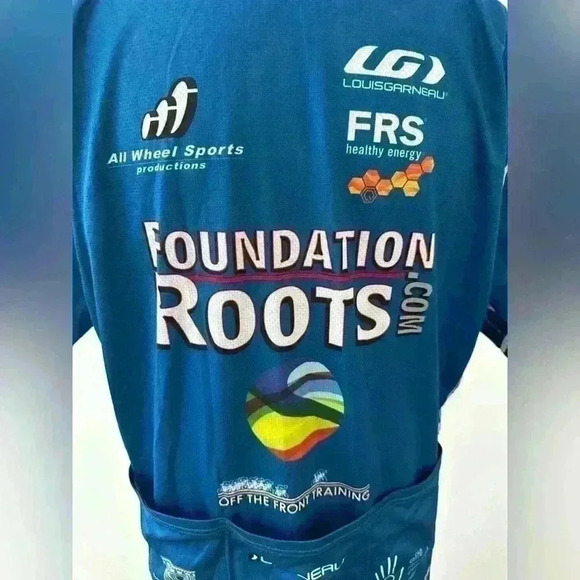 Louis Garneau Men's Cycling Jersey, Santa Barbara Blue, L, Foundation Roots - Picture 5 of 8
